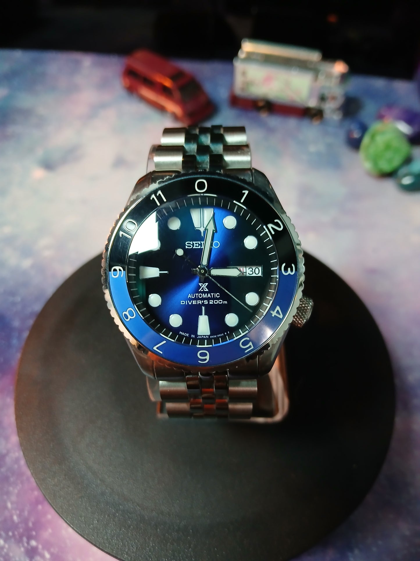 Custom Seiko Marine Master Batman