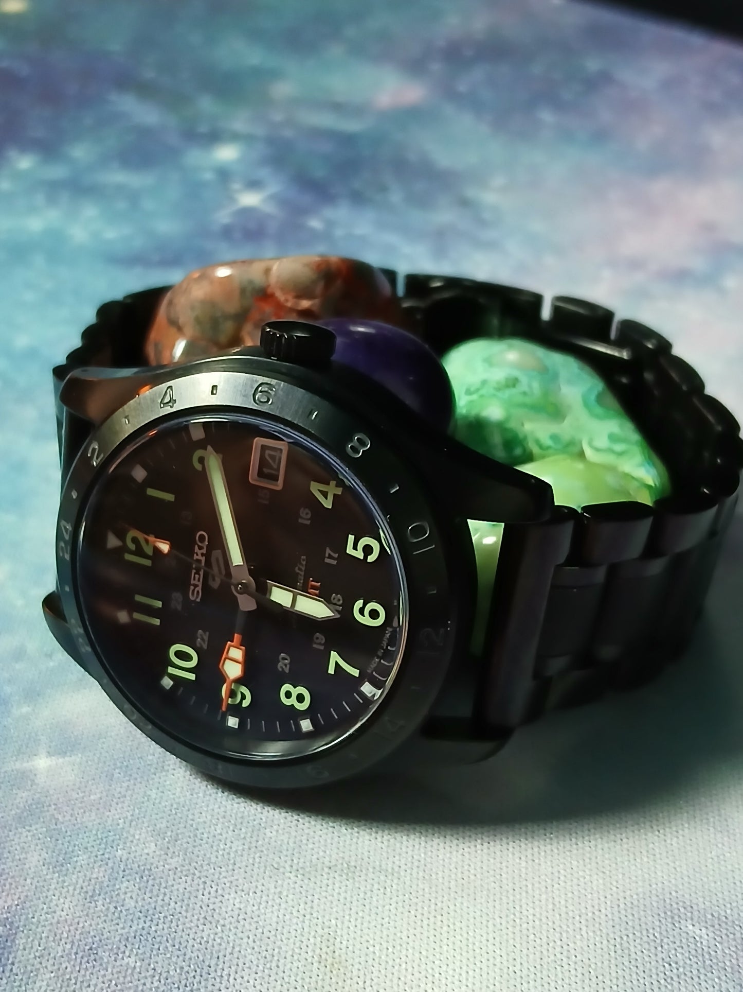 Seiko 5 Sports Automatic GMT Black Dial Men's Field Watch SSK025K1