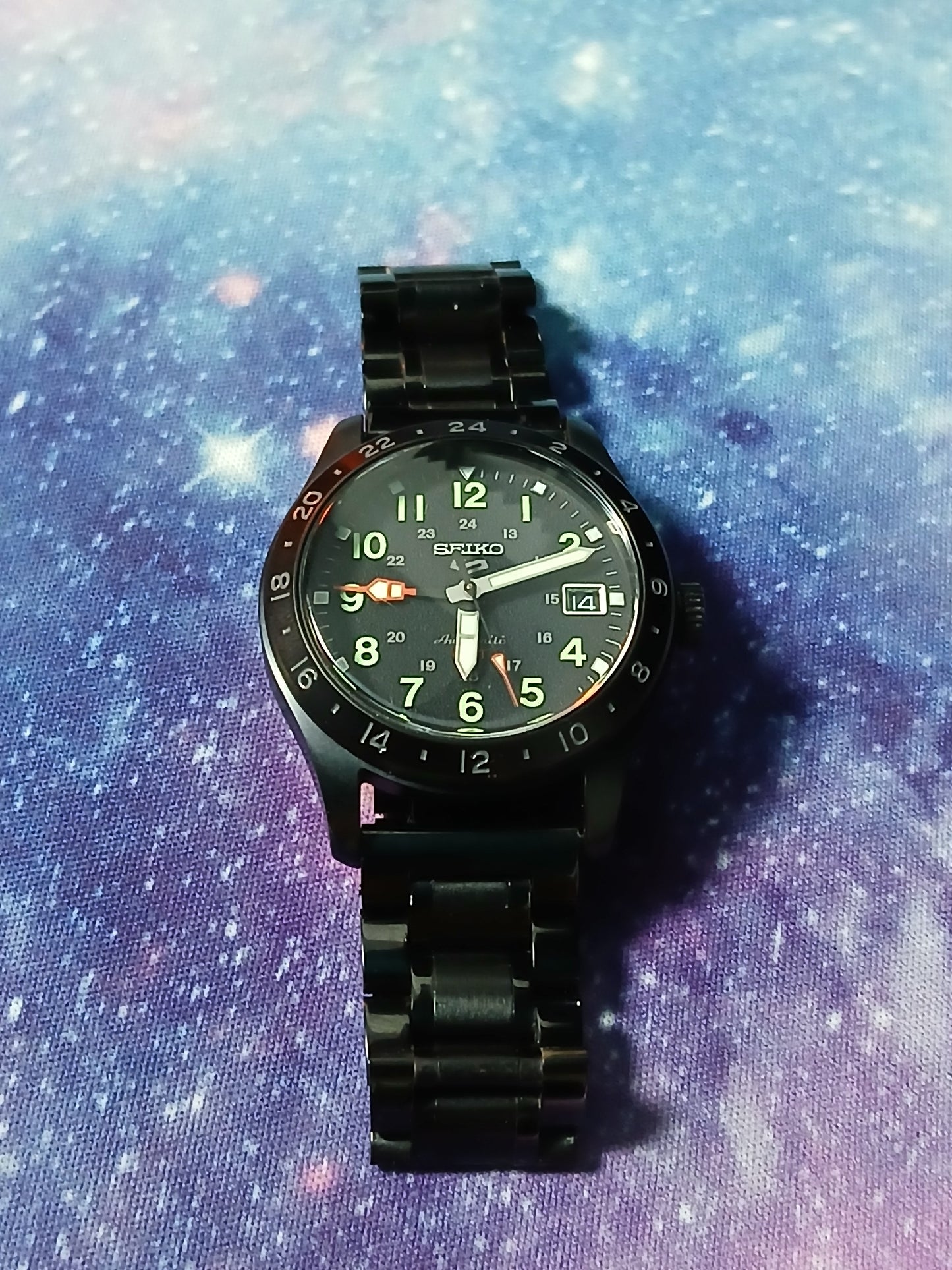 Seiko 5 Sports Automatic GMT Black Dial Men's Field Watch SSK025K1