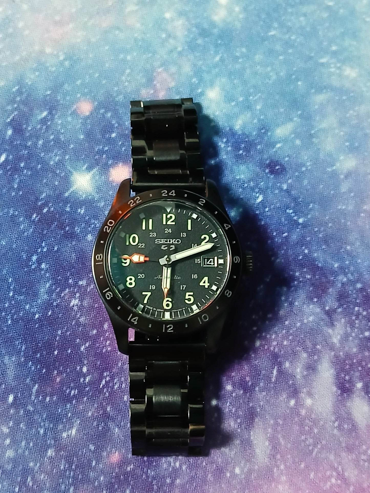 Seiko 5 Sports Automatic GMT Black Dial Men's Field Watch SSK025K1