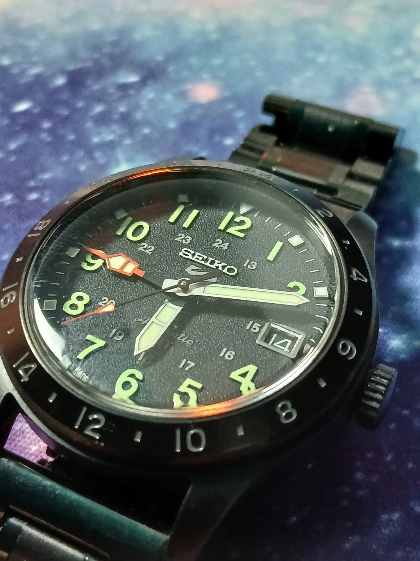 Seiko 5 Sports Automatic GMT Black Dial Men's Field Watch SSK025K1