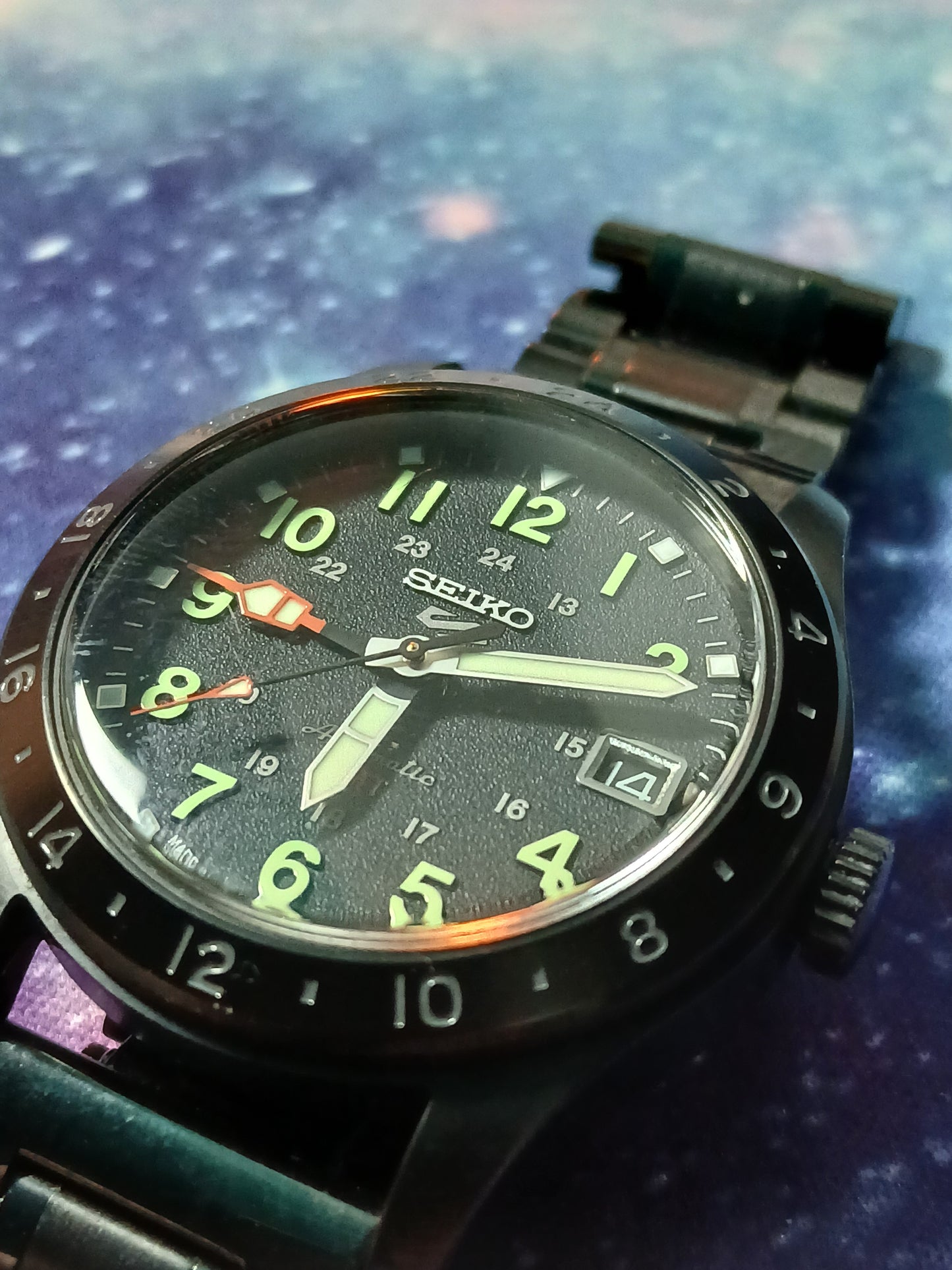 Seiko 5 Sports Automatic GMT Black Dial Men's Field Watch SSK025K1
