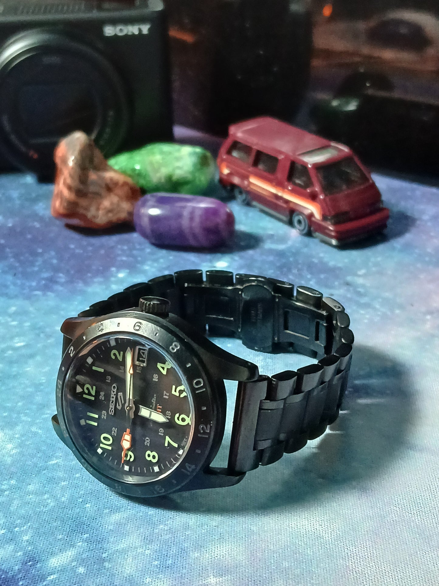 Seiko 5 Sports Automatic GMT Black Dial Men's Field Watch SSK025K1