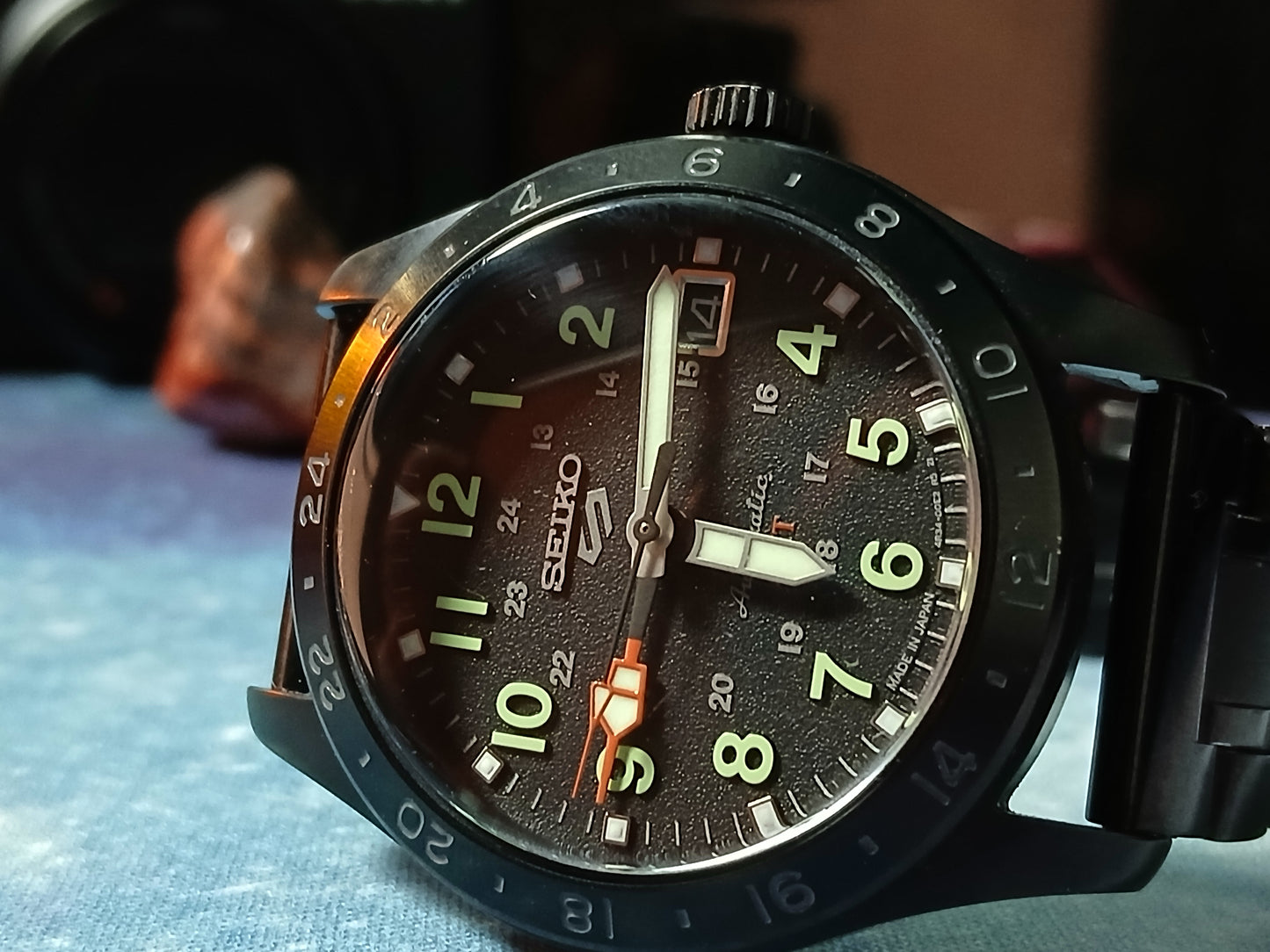 Seiko 5 Sports Automatic GMT Black Dial Men's Field Watch SSK025K1